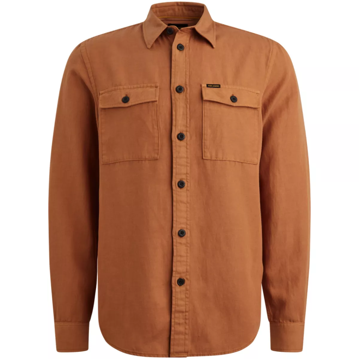 PME LEGEND-LONG SLEEVE SHIRT Ctn/lyocell GD-PSI2602208-8127 Glazed ginger-BEIGE
