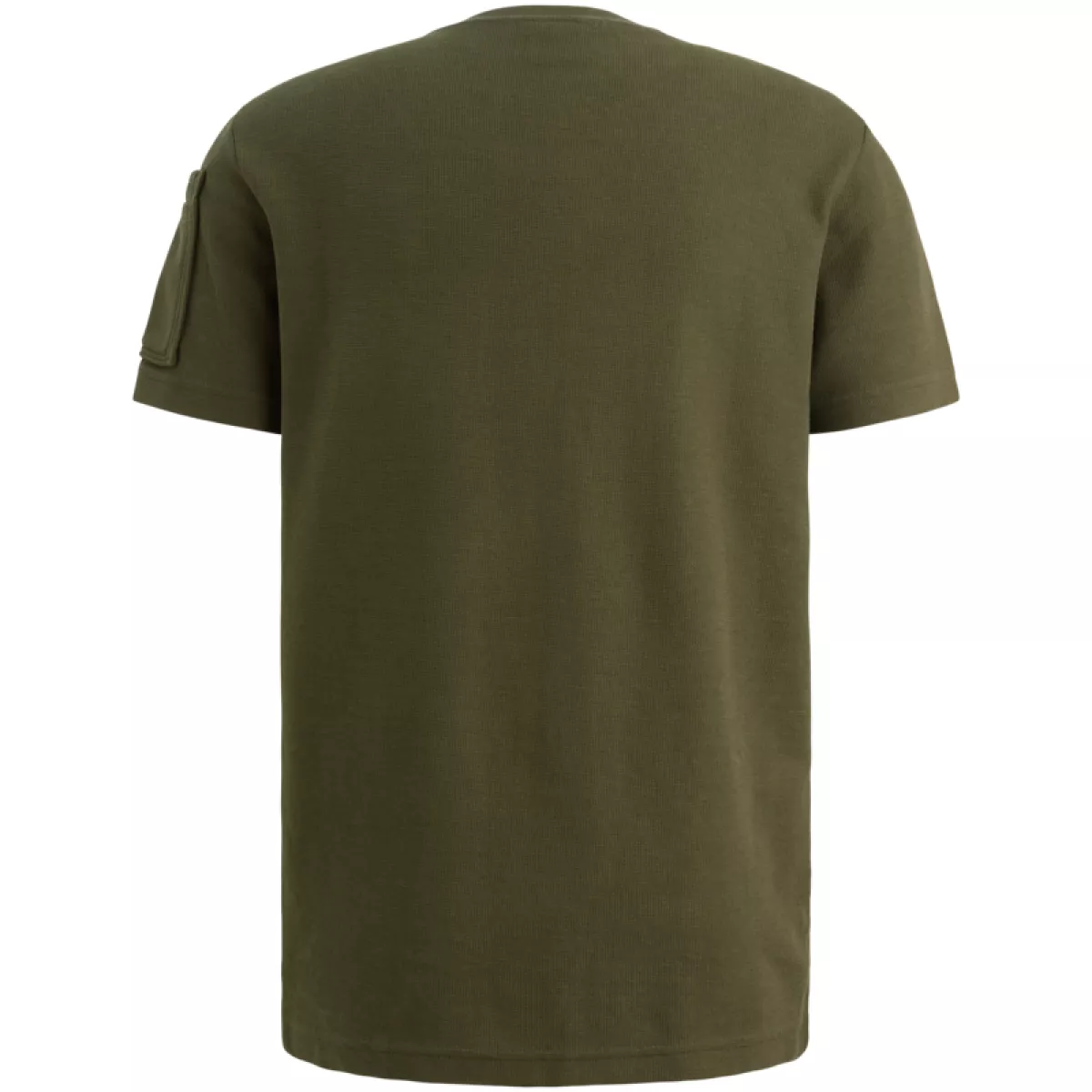 PME LEGEND-Short sleeve r-neck structured piq-PTSS2602572-6415 Ivy green-GROEN