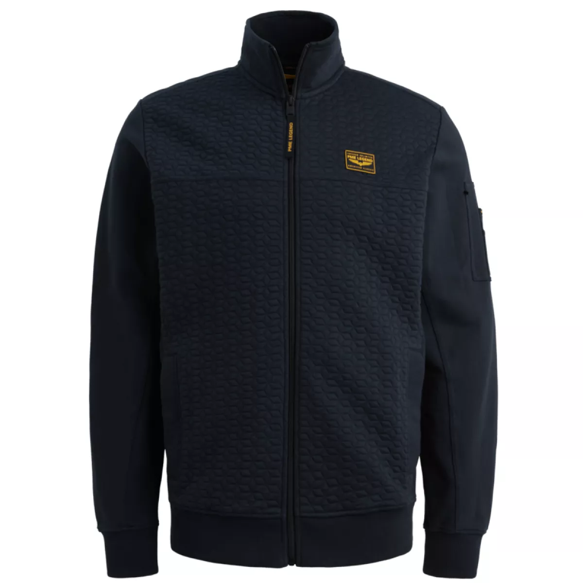 PME LEGEND-Zip jacket jacquard interlock fren-PSW2602475-5281 Salute-BLUE