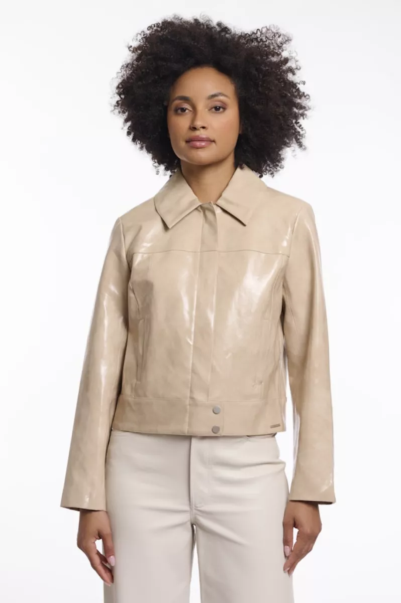 RINO & PELLE-Jacket With Zipper Closure-Tender.7502621-10866 Oat-CREME