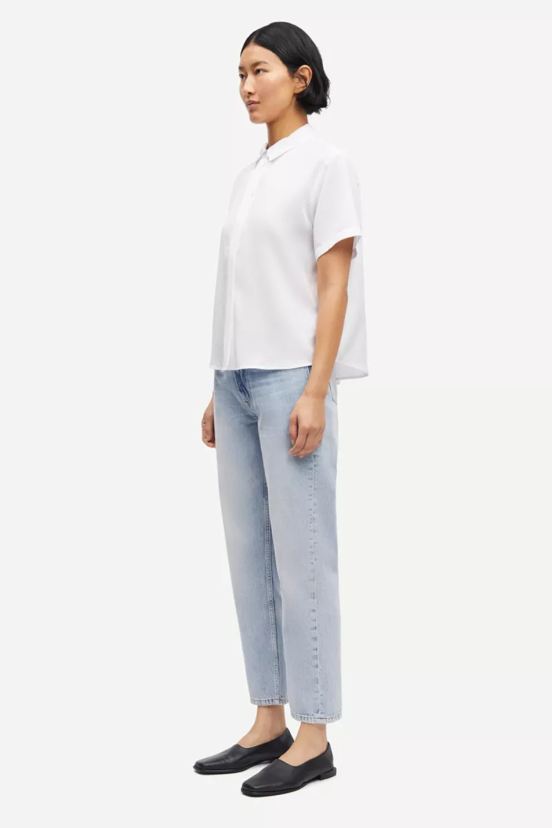 Samsoe Samsoe-Mina ss shirt 14028-F21200143-CLR000023 White-WIT