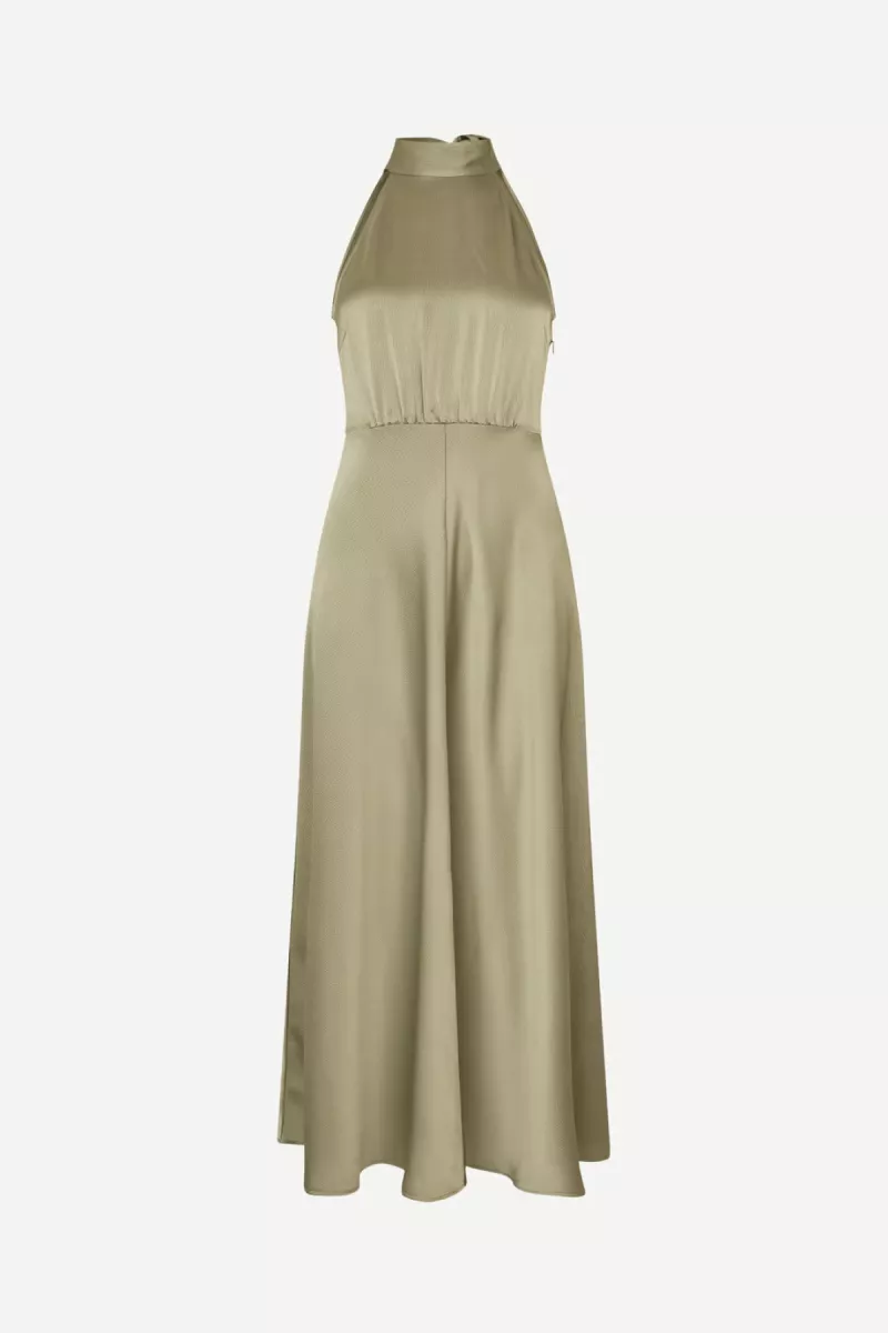 Samsoe Samsoe-Rheo dress 12959-F20500071-170619TCX Overland trek-LEGERGROEN