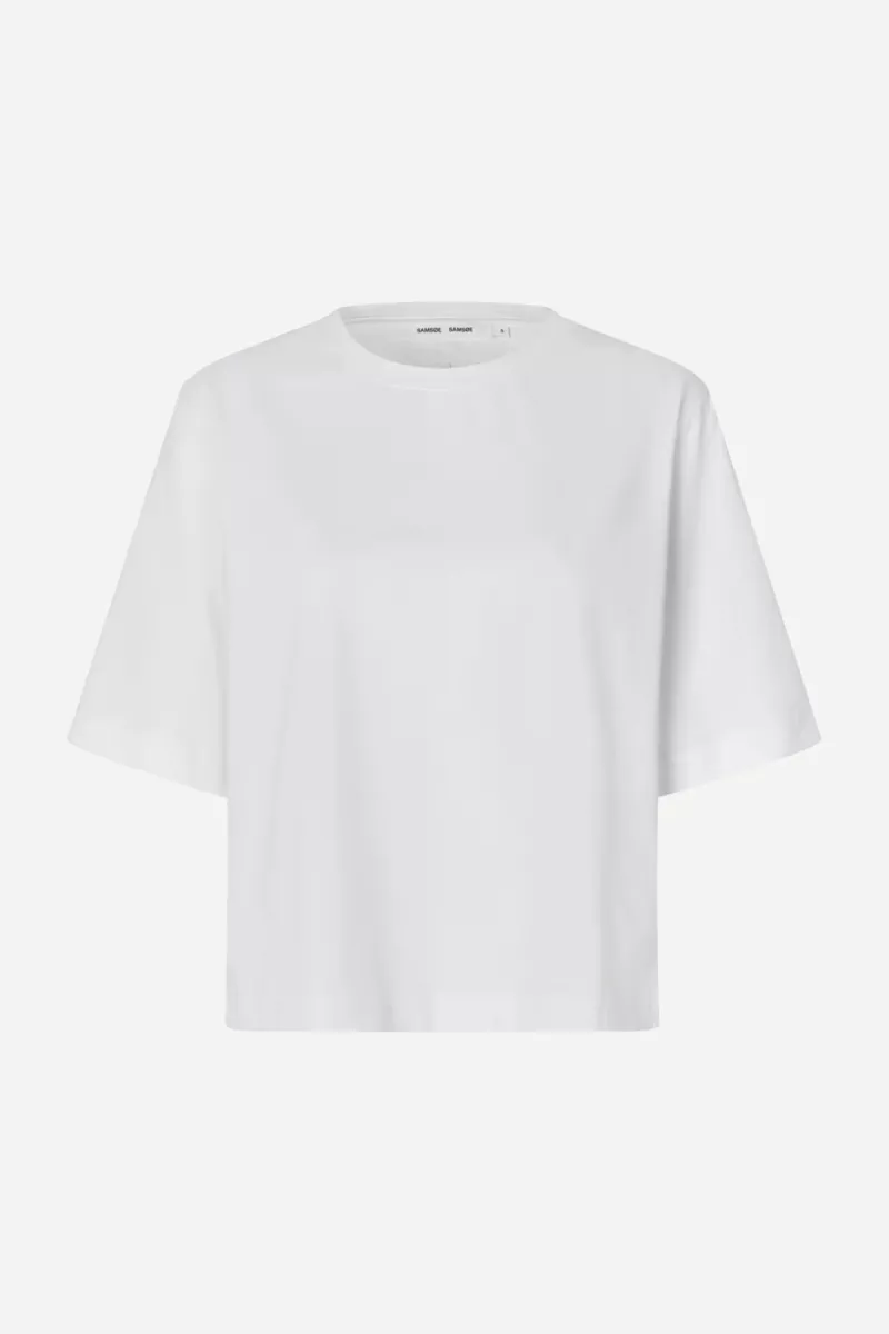Samsoe Samsoe-Saabby t-shirt 11725-F10000069-CLR000023 White-WIT