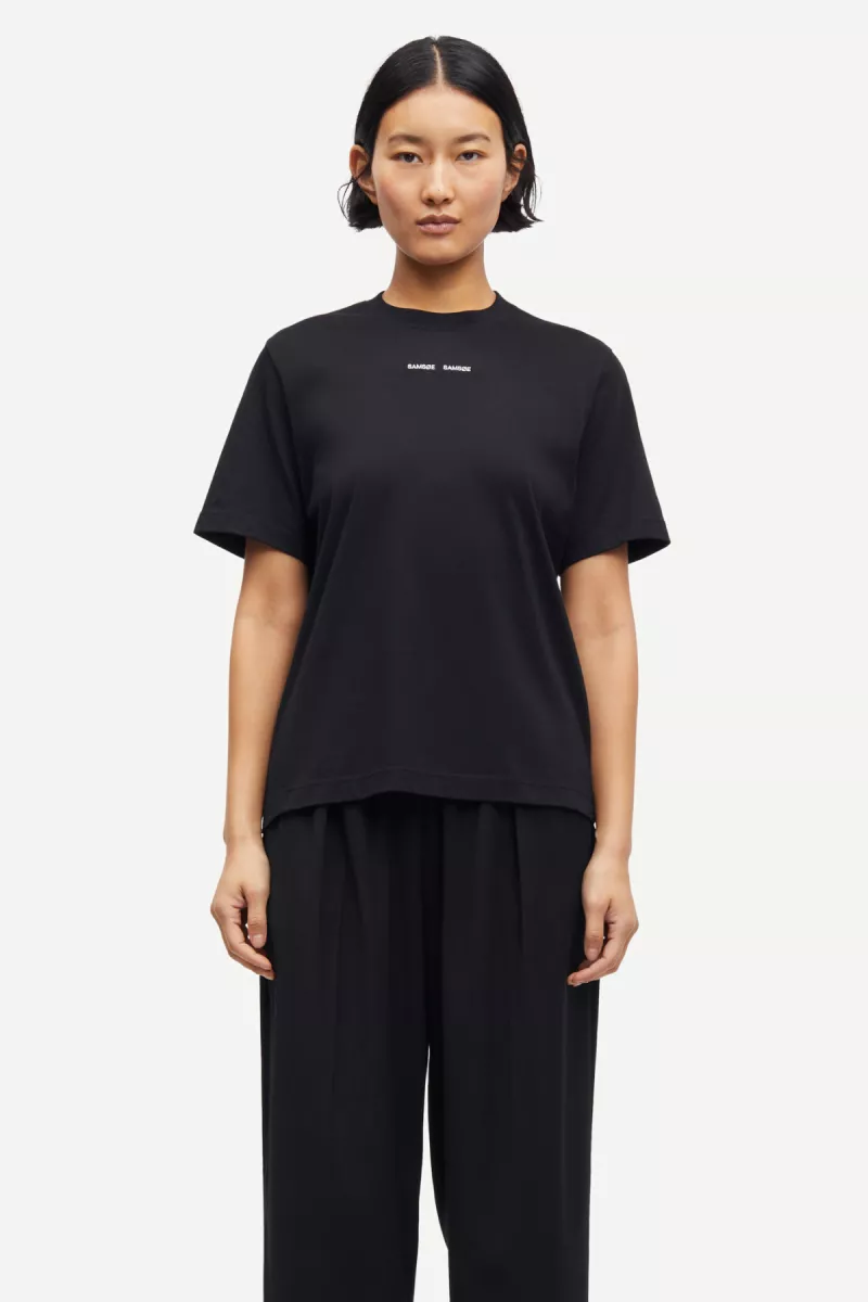 Samsoe Samsoe-Sadalila t-shirt 10379-F10000011-CLR000021 Black-ZWART