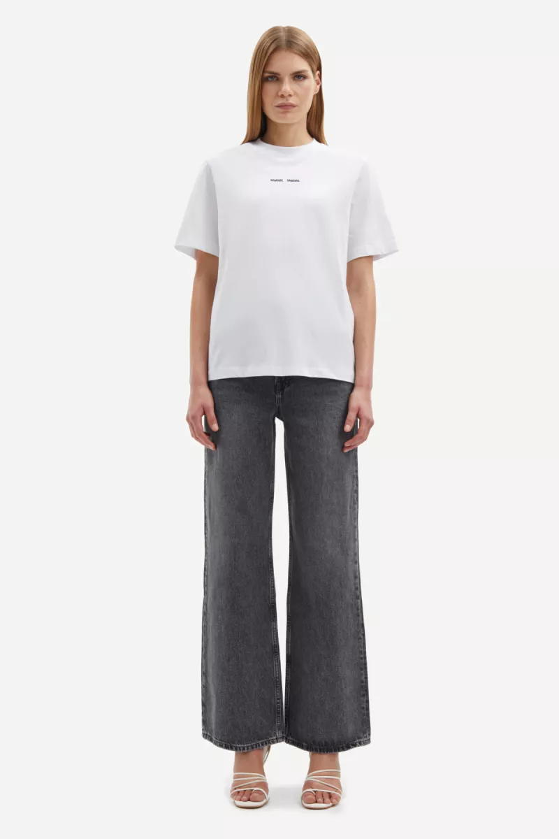 Samsoe Samsoe-Sadalila t-shirt 10379-F10000011-CLR000023 White-WIT
