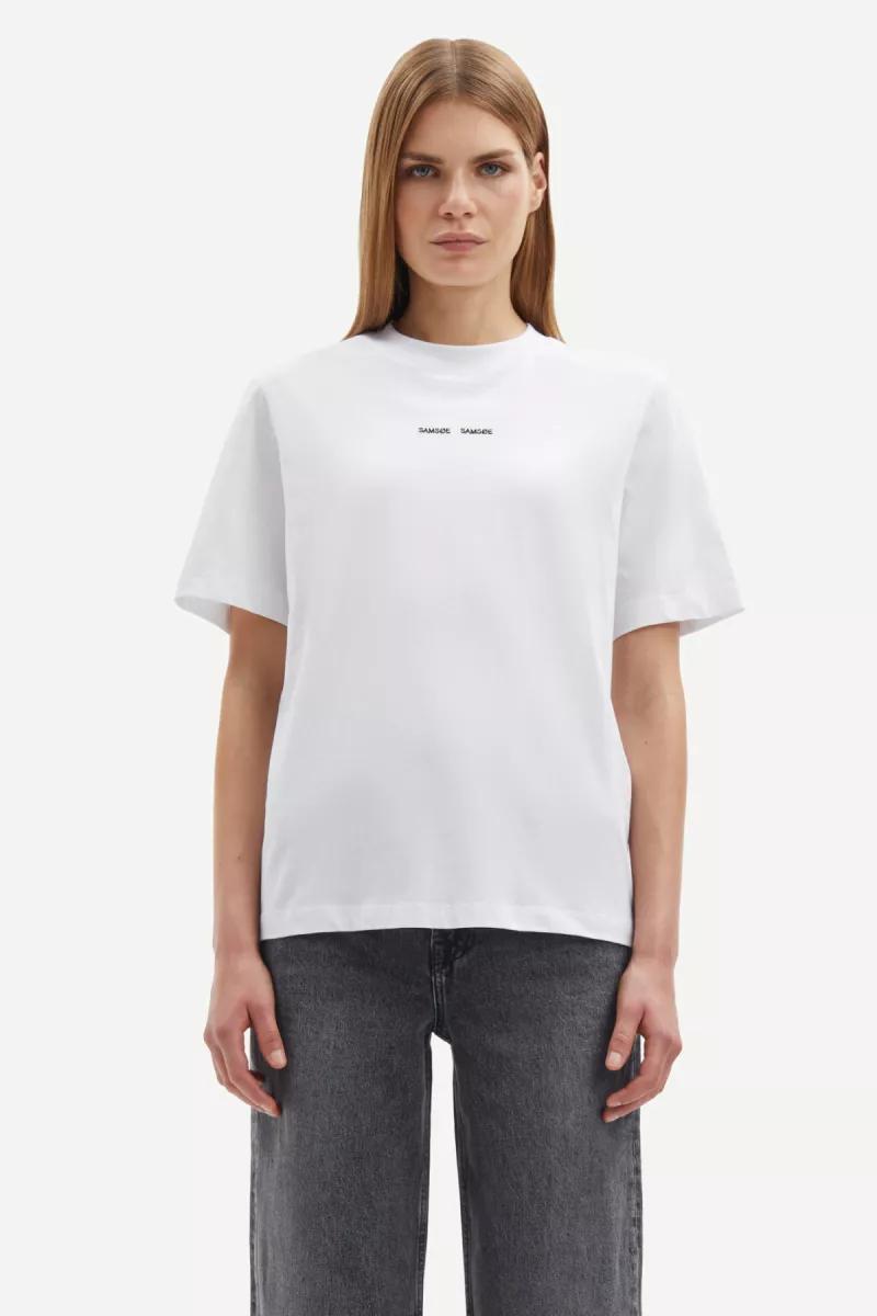 Samsoe Samsoe-Sadalila t-shirt 10379-F10000011-CLR000023 White-WIT