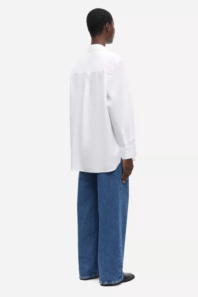 Samsoe Samsoe-Salovar shirt 14644-F24200110-CLR000023 White-WIT