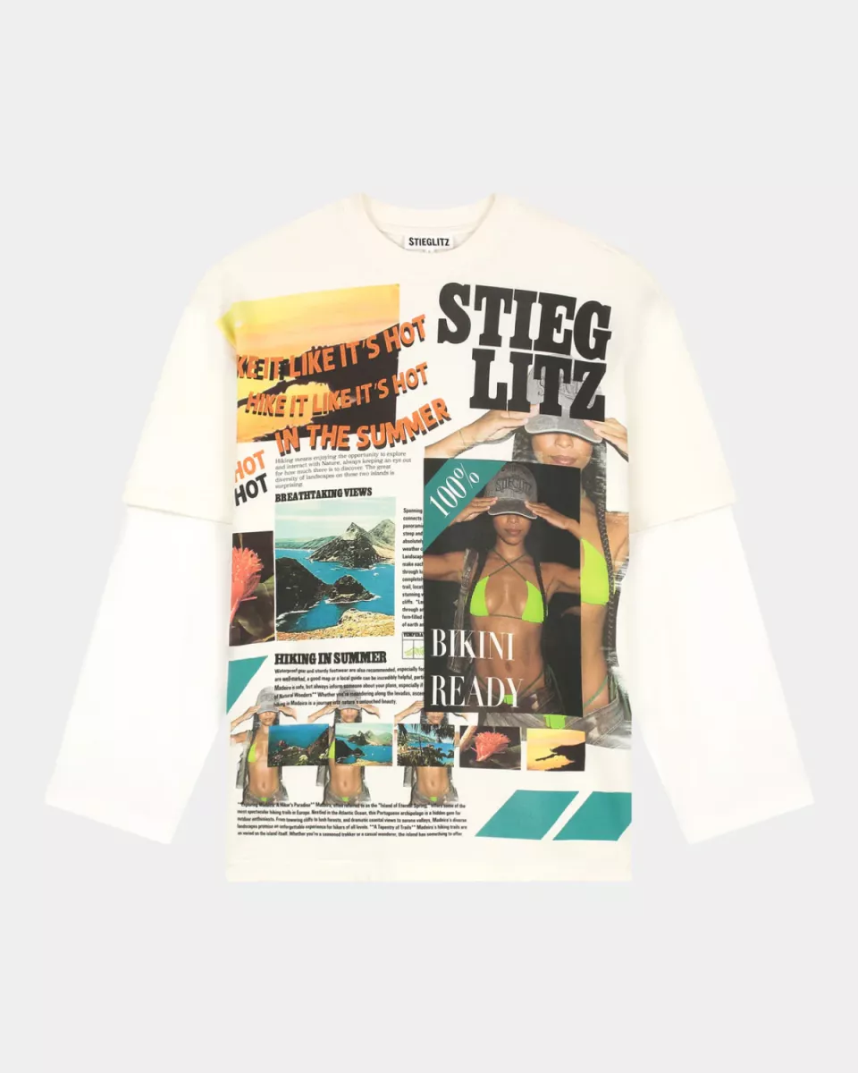 Stieglitz-Dennis Skate Double Longsleeve-S2602077-Off White-ECRU