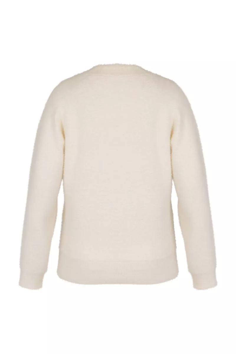 STUDIO ANNELOES-Nuri wrap pullover-13400-1700 Ecru-ECRU