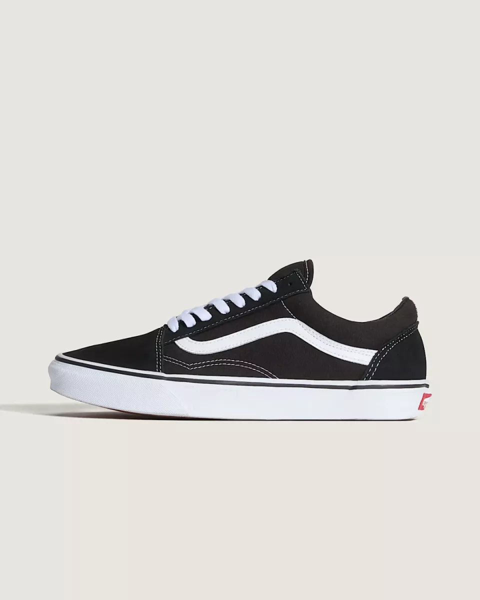Vans-Old skool-VN000D3H-Y281 Black white-ZWART