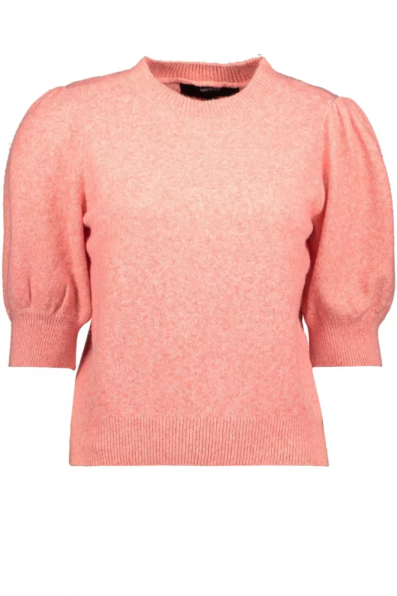 VERO MODA-VMDOFFY 2/4 O-NECK PULLOVER GA NOOS-10278313-Coral Paradise-KORAAL