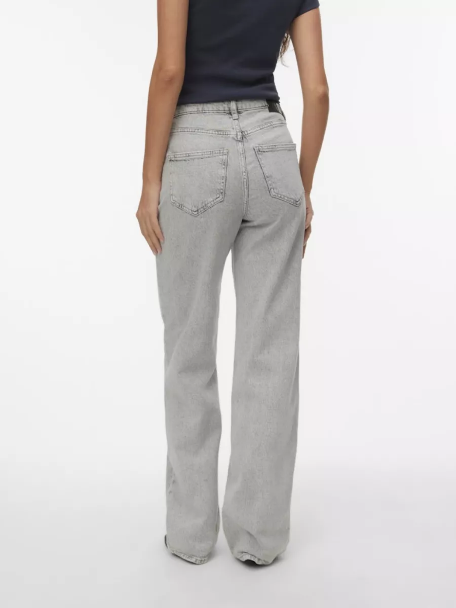 VERO MODA-VMTESSA HR WIDE JEANS RA207 GA NOOS-10345320-Light Grey Denim-LICHT-/PAREL GRIJS