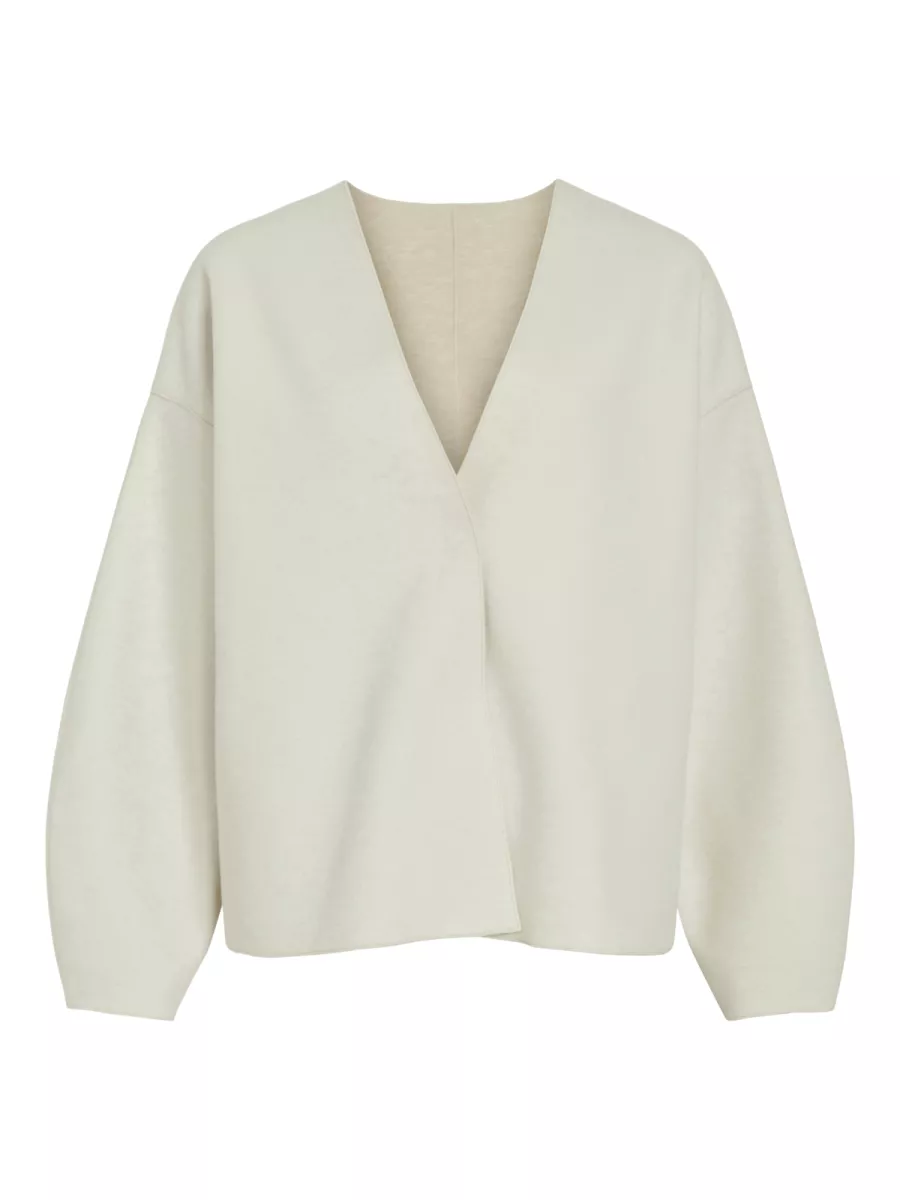 VILA-VIJUICE LOOSE L/S JACKET - NOOS-14101198-Super Light Natural-NATUREL