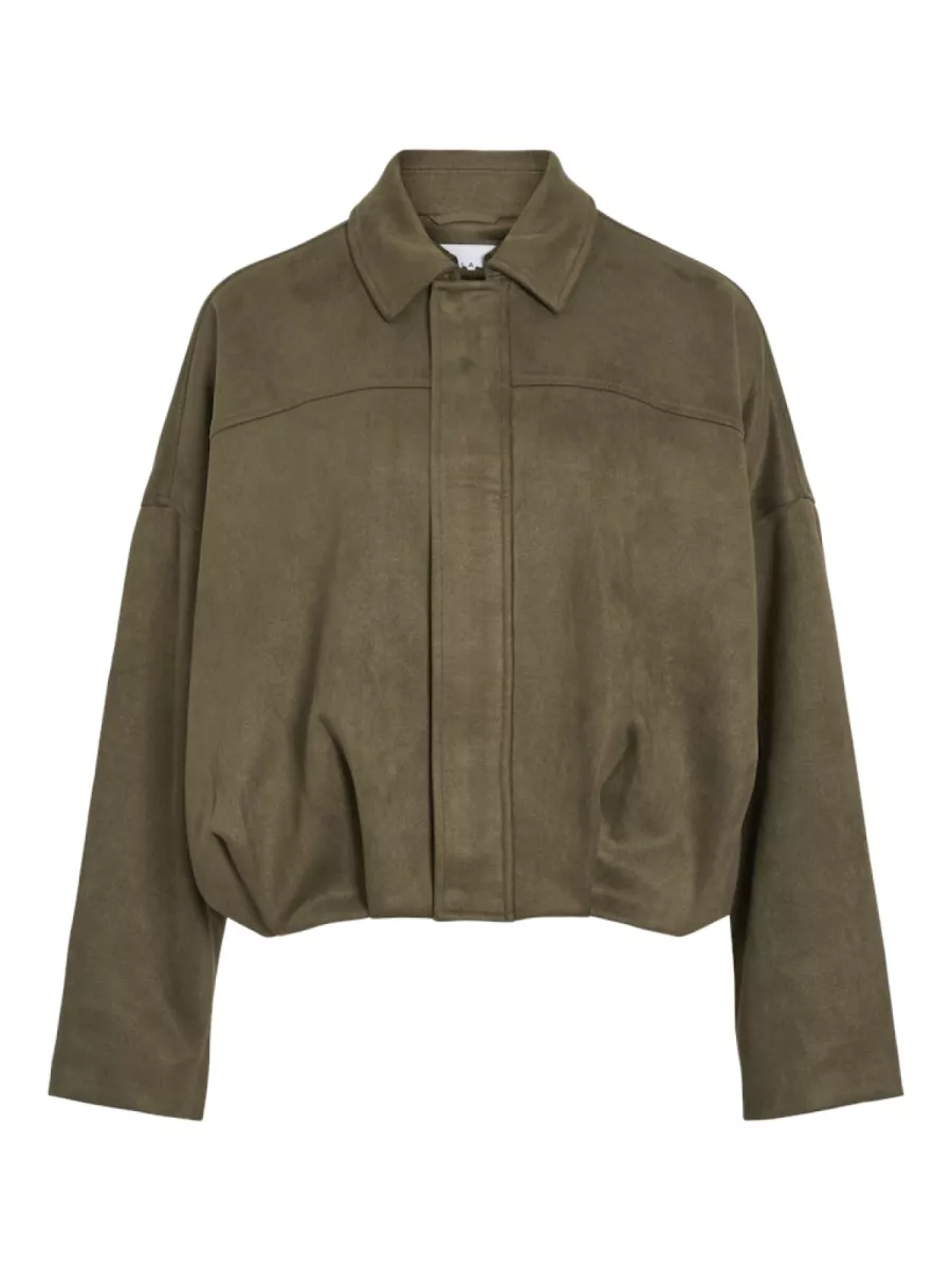 VILA-VIVIRAL L/S JACKET - NOOS-14115348-Ivy Green-GROEN