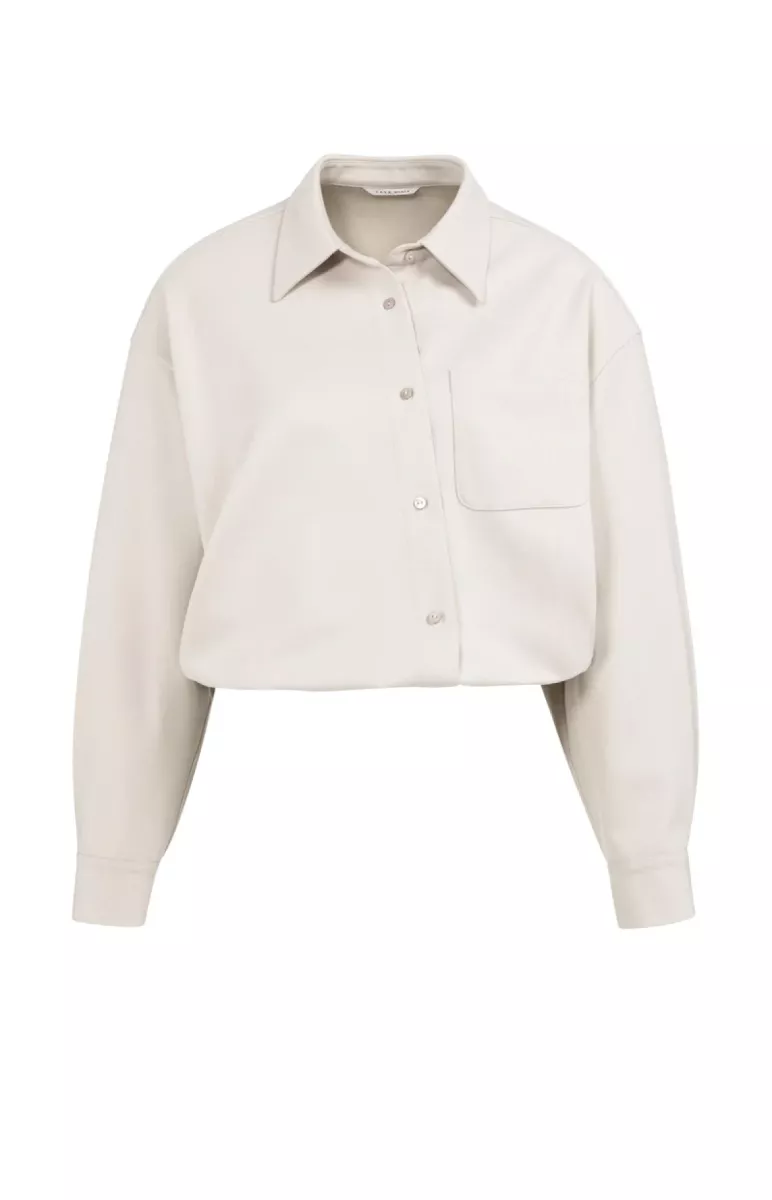 YAYA-Asymmetrische blouse; Polyester/Ramie/Elastane; 990402-01-201200-601-990402-GRIJS