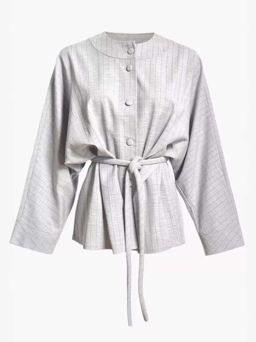 Aimee The Label-Blazer-Florella-Grey-GRIJS MELEE