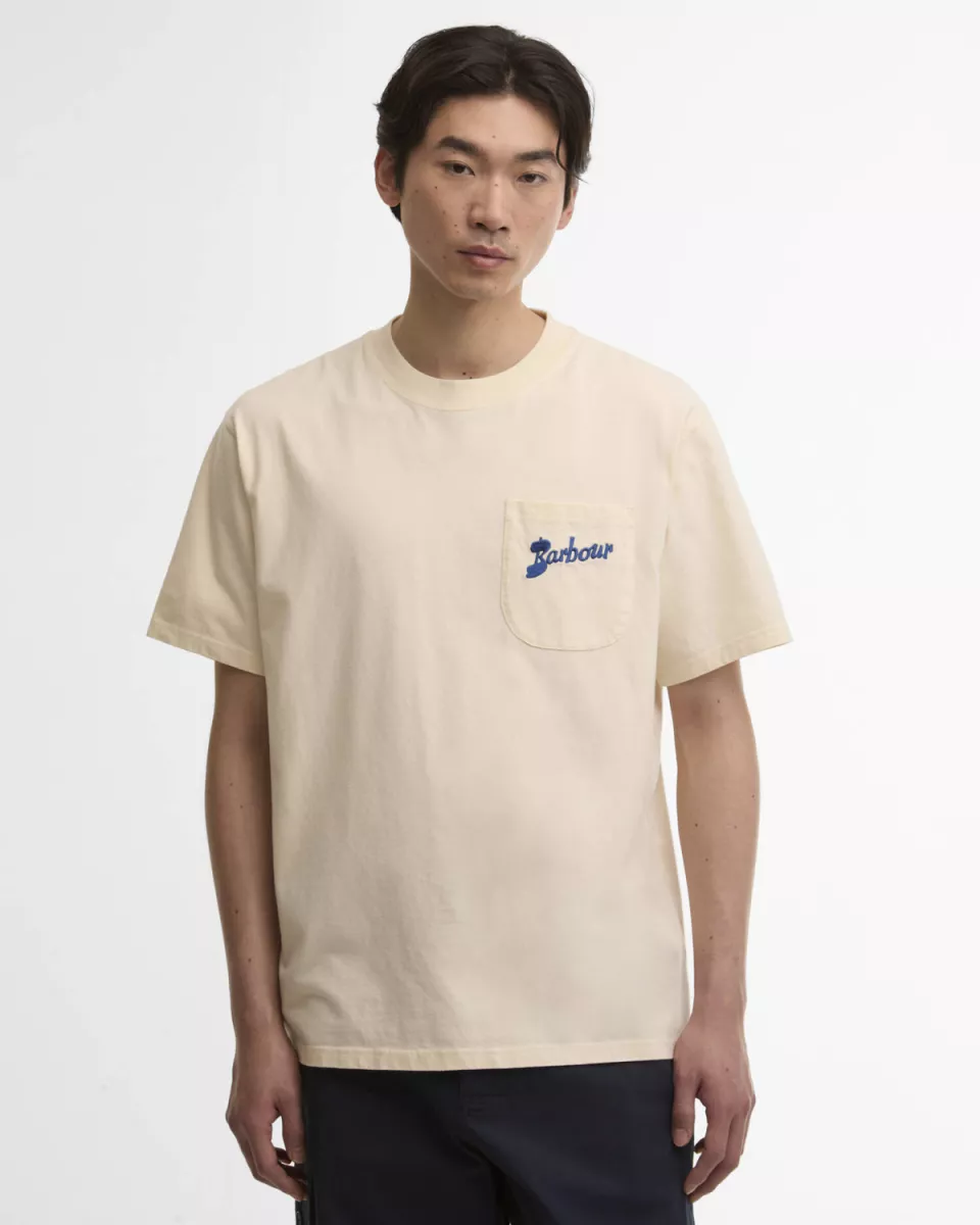 Barbour-Links os t-shirt-MTS1556-BE13 Neutral-NATUREL