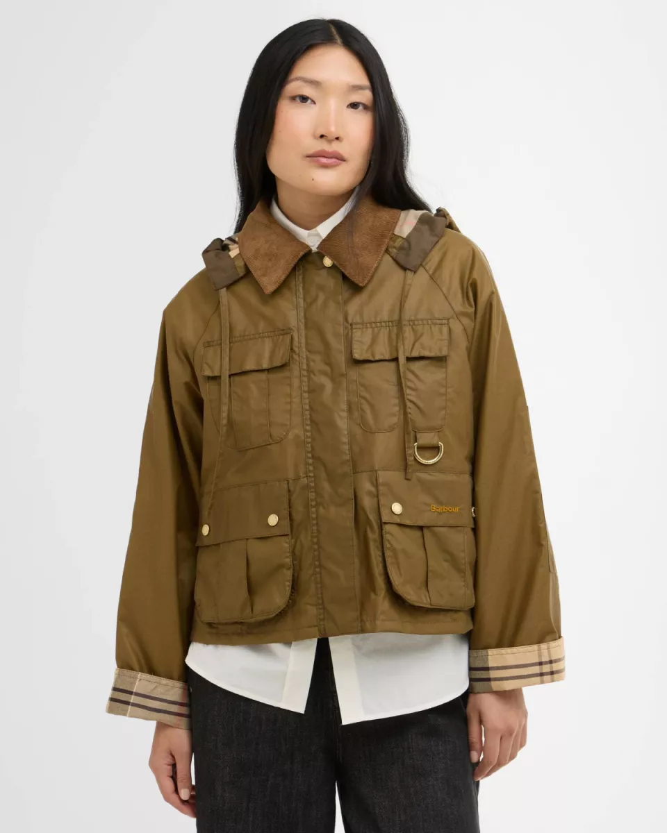 Barbour-Liza wax jacket-LWX1530-SN11 Sand dress-ZAND