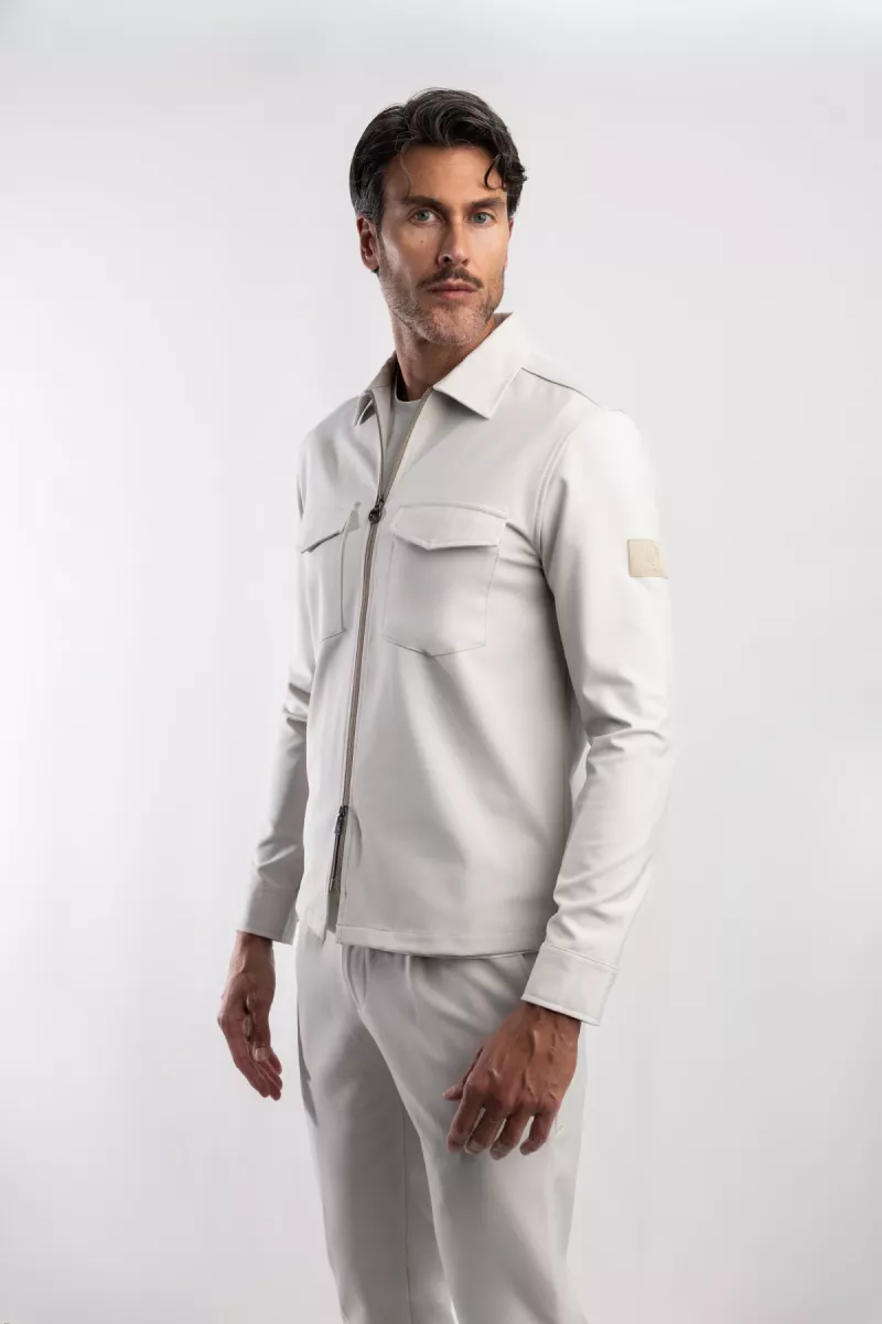 BLUE INDUSTRY-Blue industry shirtjacket-PisaS25-M100-Grey-GRIJS