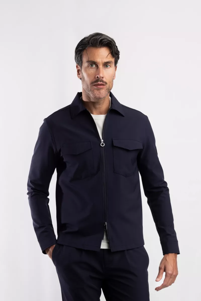 BLUE INDUSTRY-Blue industry shirtjacket-PisaS25-M100-Navy-NAVY