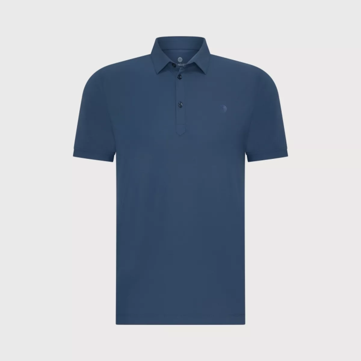 BLUE INDUSTRY-Polo lounge jersey-KBI-M10-Denim-DENIM