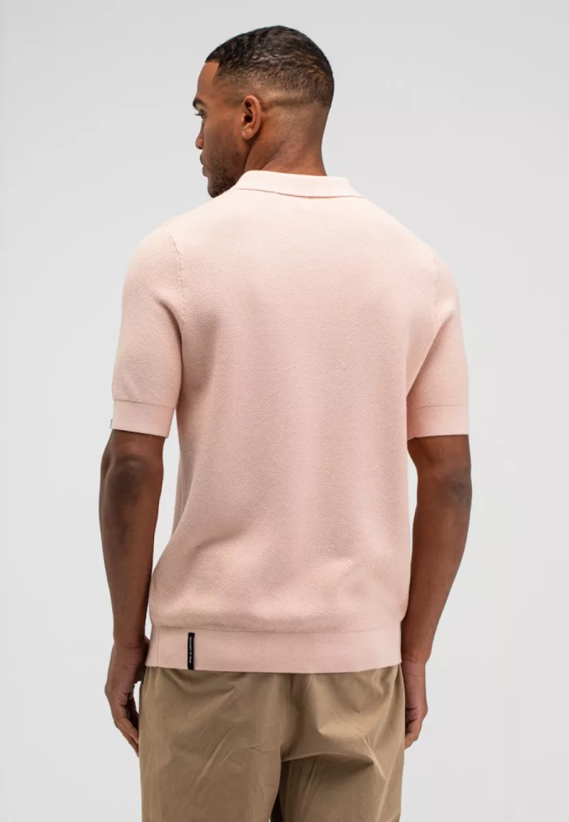 BUTCHER OF BLUE-Ripley knit polo-M2616001-516 frozen berry-ROSE