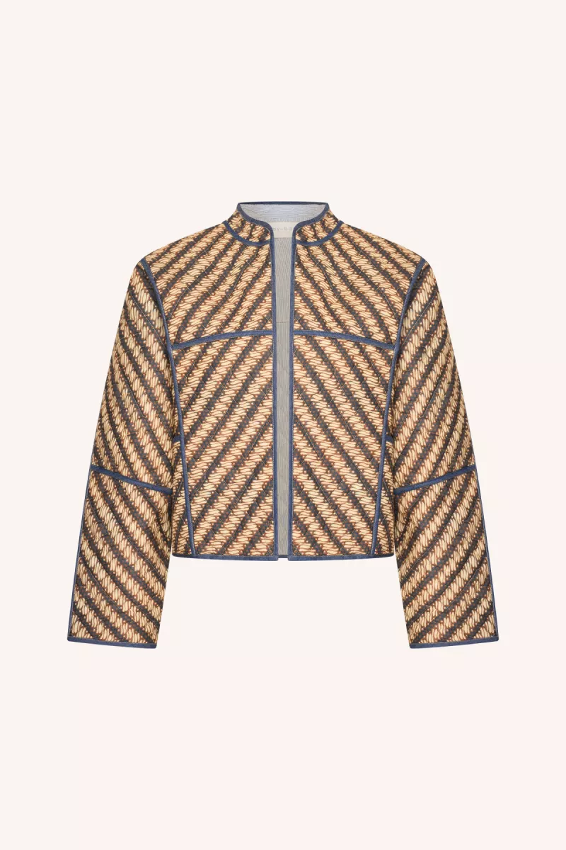 By-bar-Blossom Manilla Jacket-26219005-887 Manilla Print-GRIJS MELEE