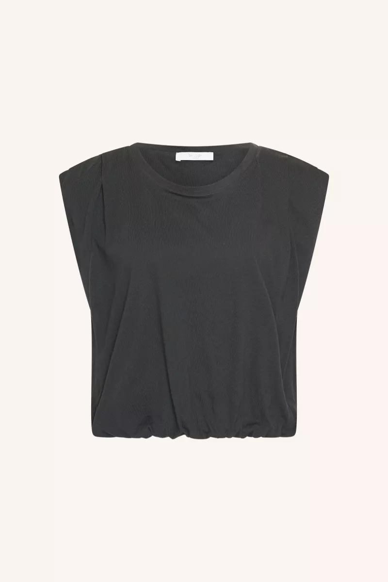 By-bar-Nilou Jersey Top-26211011-861 Jet Black-ZWART