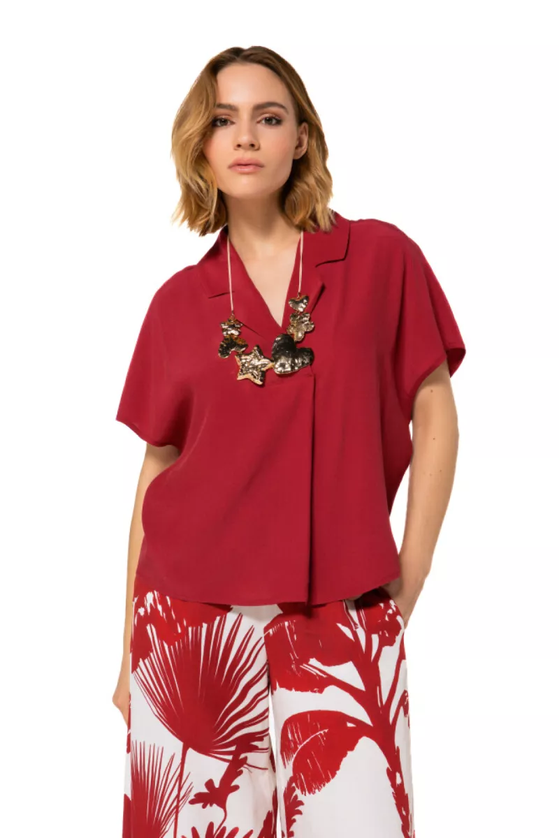 CAROLINE BISS--1606-50 Dark red-DONKER ROOD