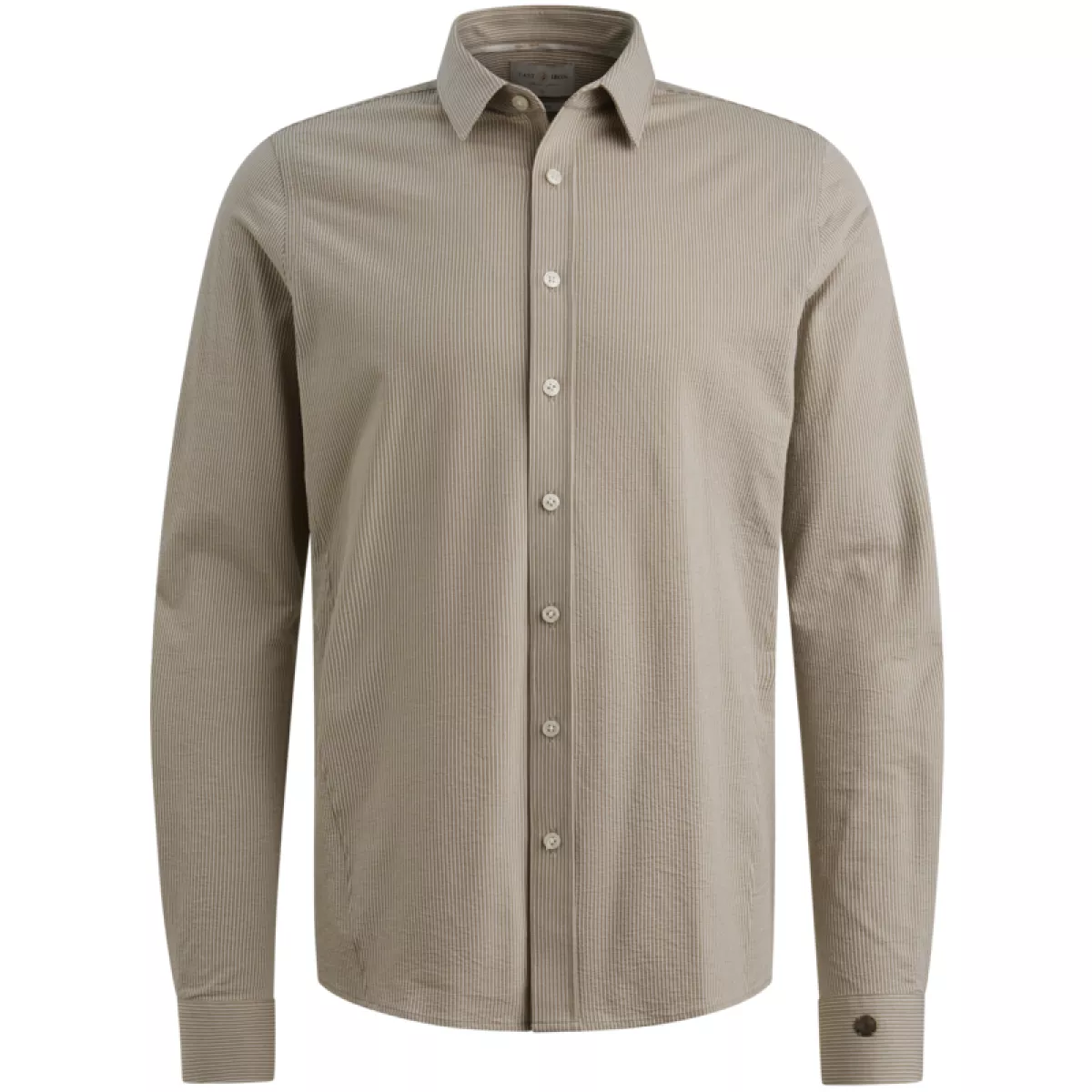 CAST IRON-LONG SLEEVE SHIRT Tec Dobby Jersey-CSI2602218-8023 Aluminium-LICHT-/PAREL GRIJS