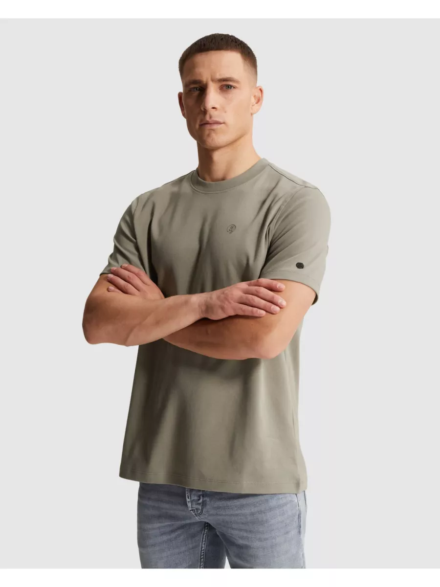 CAST IRON-Short sleeve r-neck regular fit in-CTSS2602510-6478-GROEN