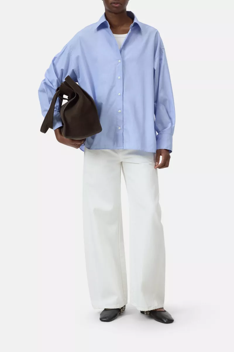 Closed-Cape shirt-C94619-24P-22-565 Sky blue-LICHT BLAUW