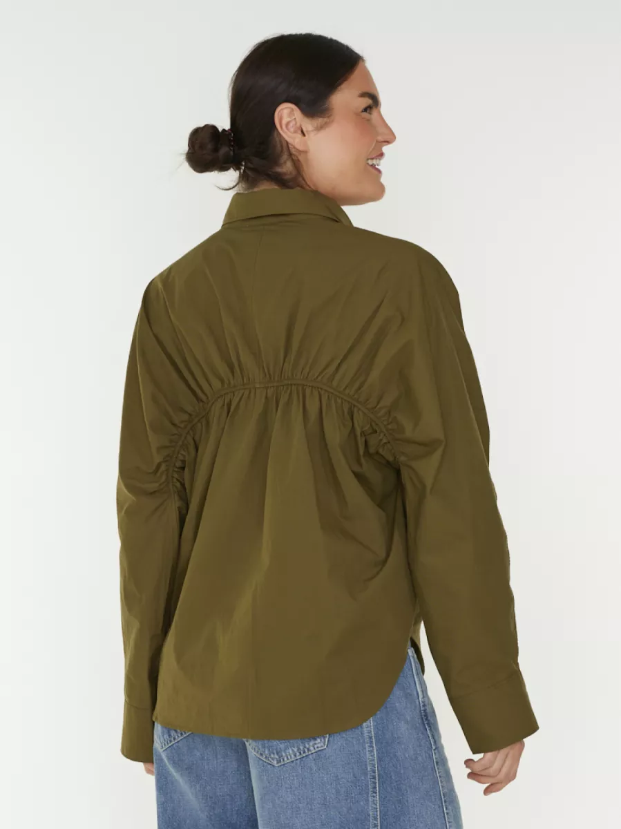 Closed-Gathered shirt-C94564-25C-22-634-GROEN
