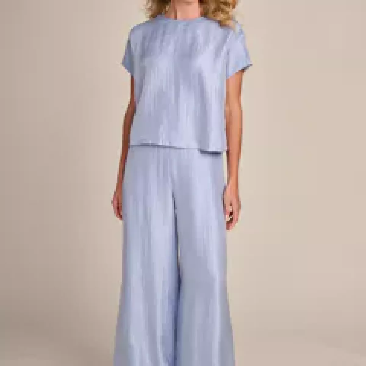 Due Amanti--Anny blouse-Celest-LICHT BLAUW