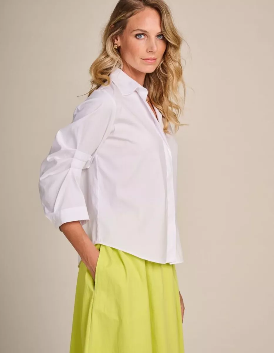 Due Amanti--Cliff blouse-White-WIT