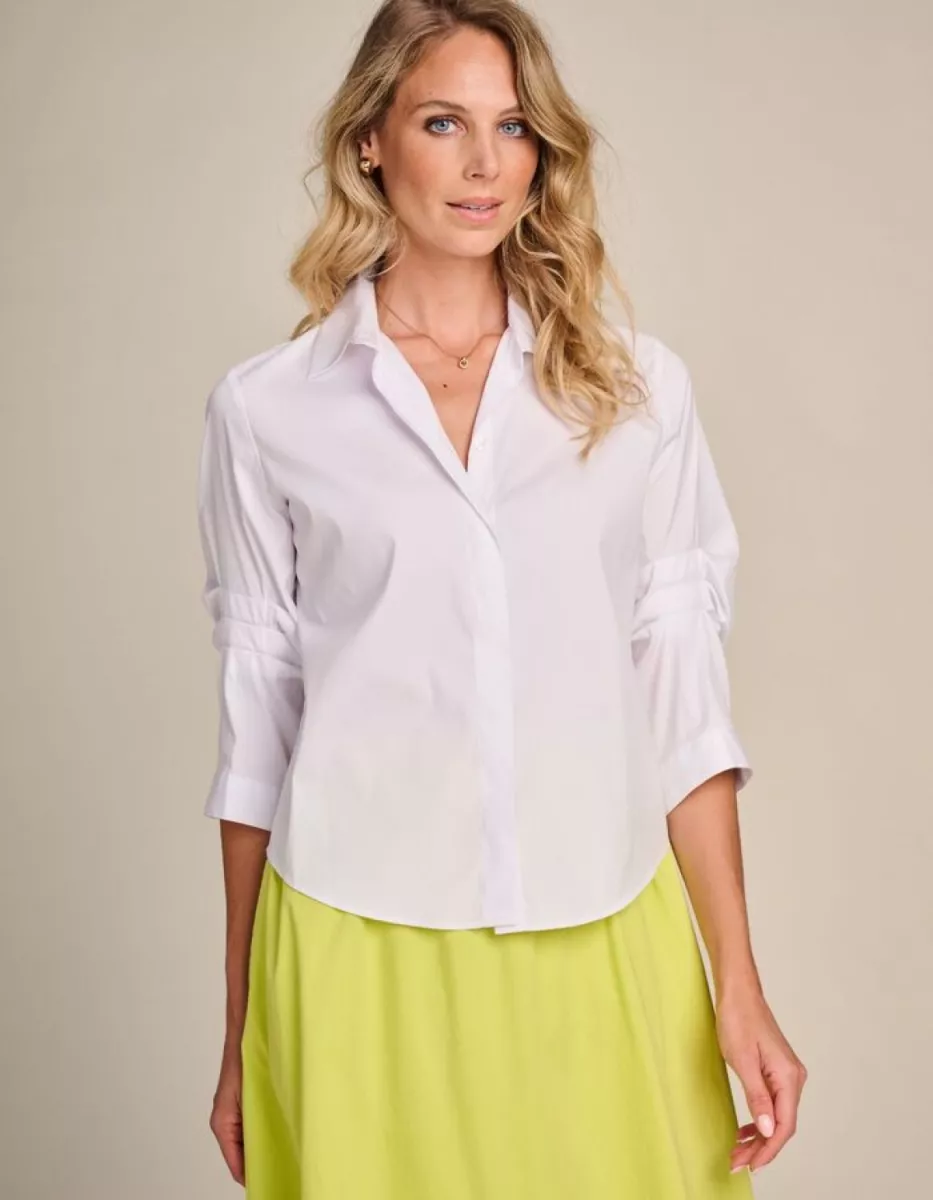 Due Amanti--Cliff blouse-White-WIT