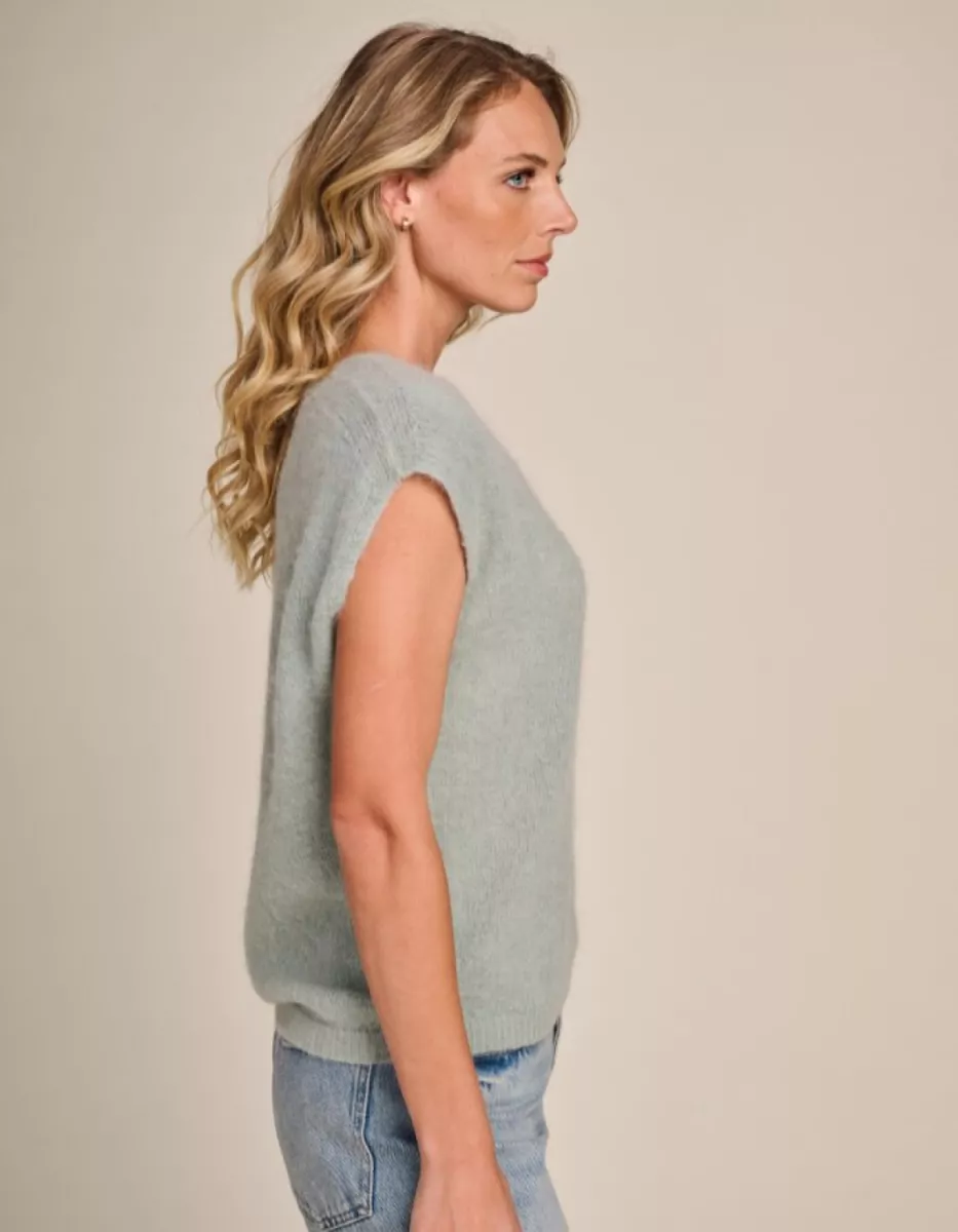Due Amanti--Fort knitted top-Swamp-GROEN