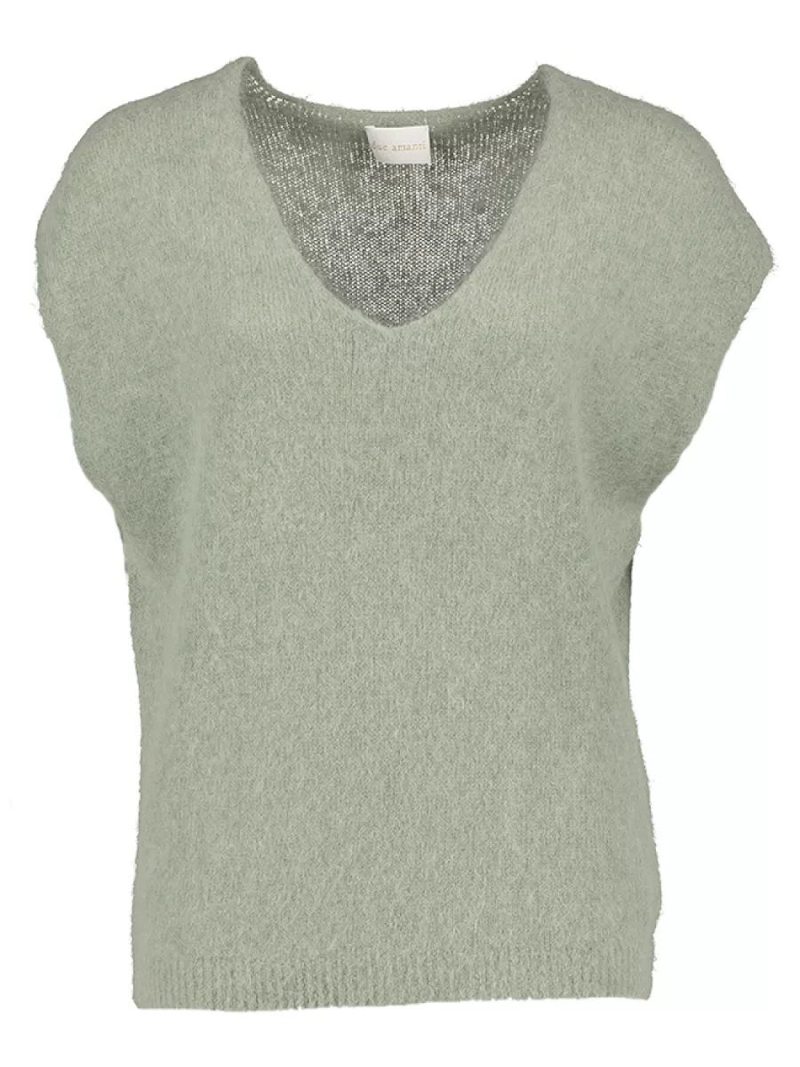 Due Amanti--Fort knitted top-Swamp-GROEN