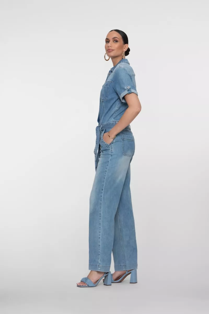 GEISHA-Jumpsuit denim-61047-10-810 Blue denim-DENIM