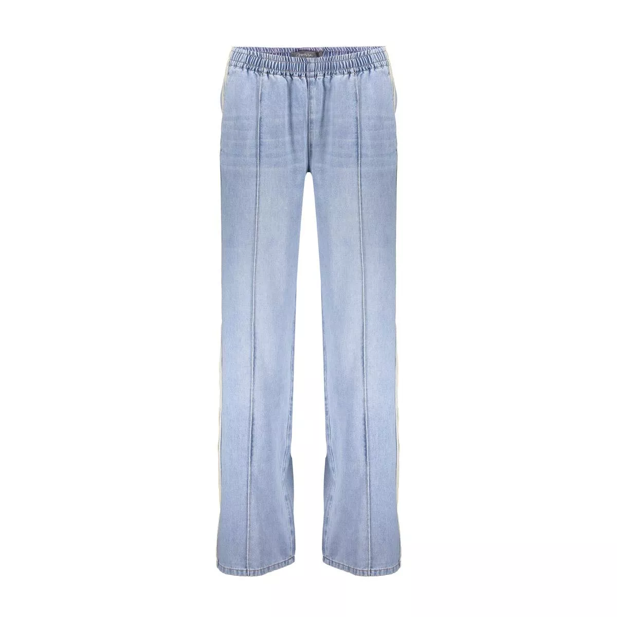 GEISHA-Trackpants jogdenim-61051-10-830 bleached denim-DENIM