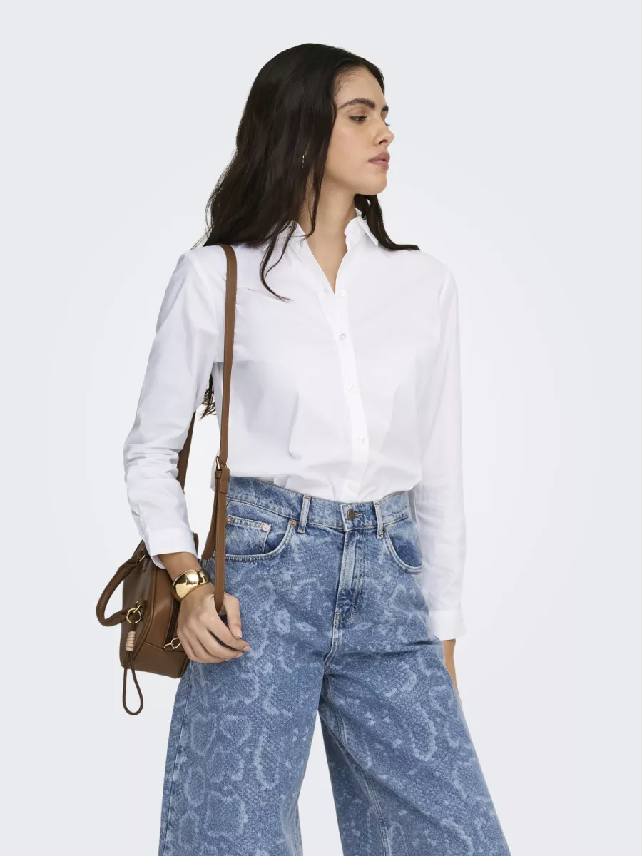 JDY-JDYMIO L/S SHIRT WVN NOOS-15149877-White-WIT