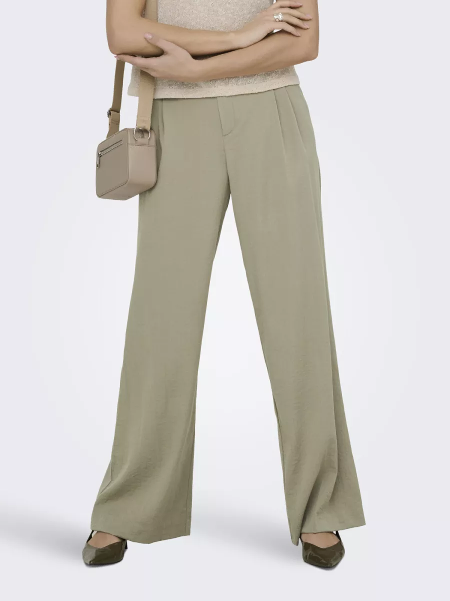 JDY-JDYRIVER HW WIDE PANT TLR-15354011-Weathered Teak-BRUIN