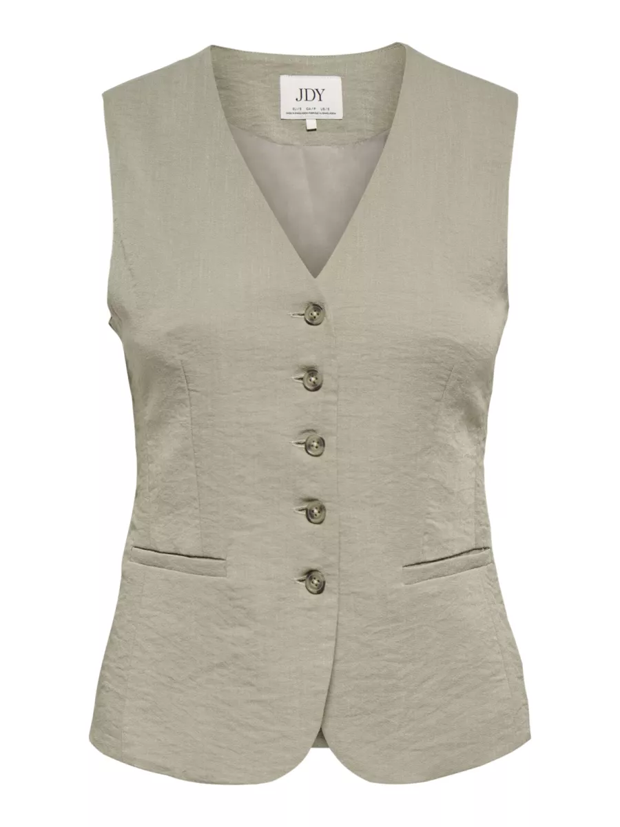 JDY-JDYRIVER S/L WAISTCOAT TLR-15354010-Weathered Teak-BRUIN