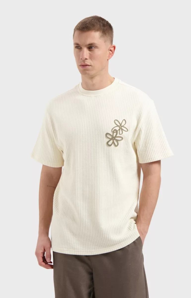 Law of the Sea-Salor ribbed t-shirt-10394-901 Coconut milk-OFF WHITE