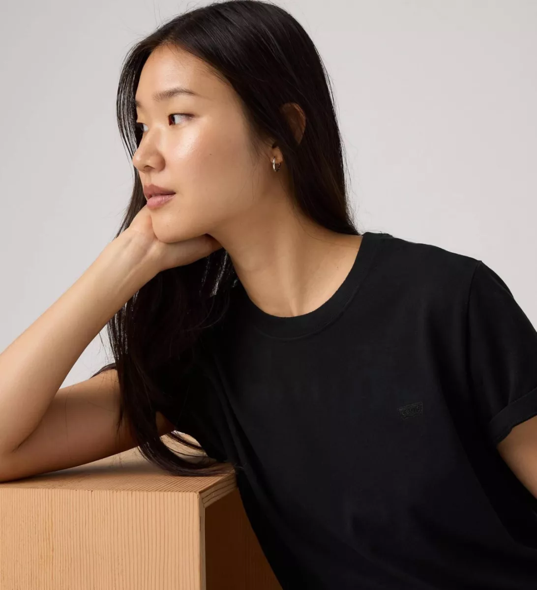 LEVI STRAUSS-Favorite Cotton Tee-005J2-0001-ZWART