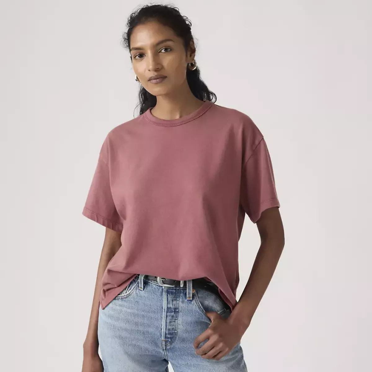 LEVI STRAUSS-Vintage SS Tee Garment Dye-005IX-0002-STEEN ROOD