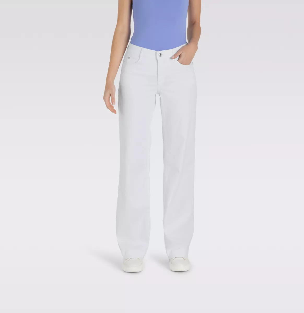 MAC-Dream wide-0351L544190-D010 White denim-WIT