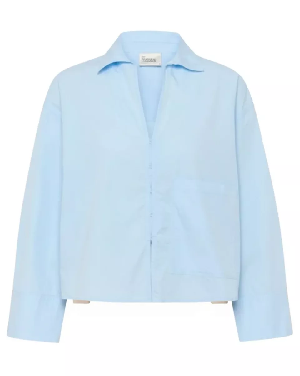 My Essential Wardrobe--Sunna Boxy Short-144115-LICHT BLAUW