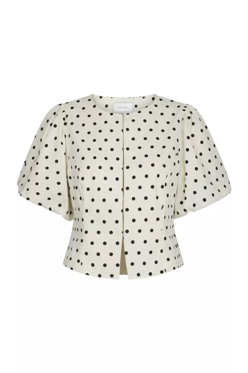Neo Noir-Anela Dot Blouse-167821-120 White-CREME
