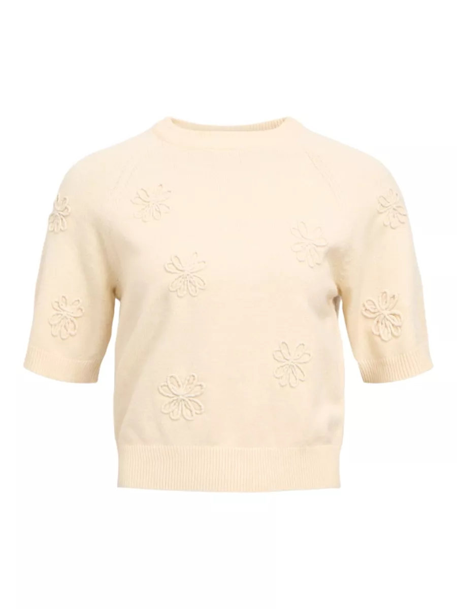 OBJECT-OBJLANEY RUBIN SS PULLOVER NOOS-23046234-Sandshell-ECRU